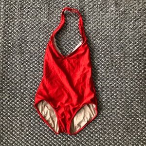 American apparel halter neck swim suit. Like new.